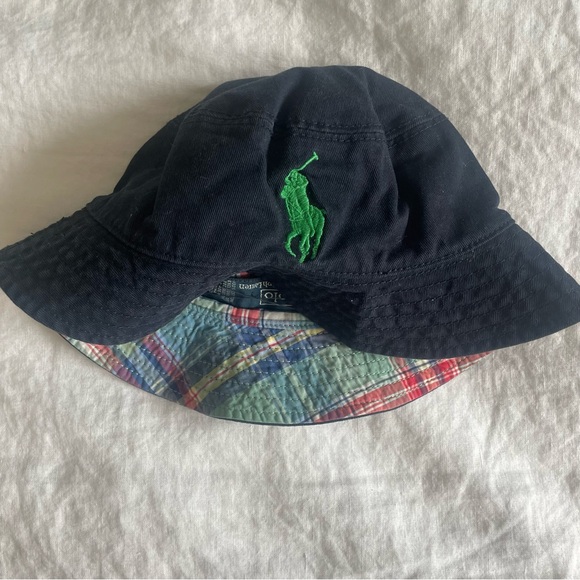 3 for $30 | Polo Ralph Lauren Plaid Bucket Fisherman Hat | Reversible | 2yr—4yr - Picture 3 of 8